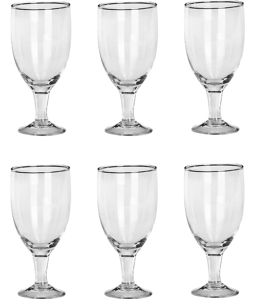 Somil Wine  Glasses Set,  180 ML - (Pack Of 6)