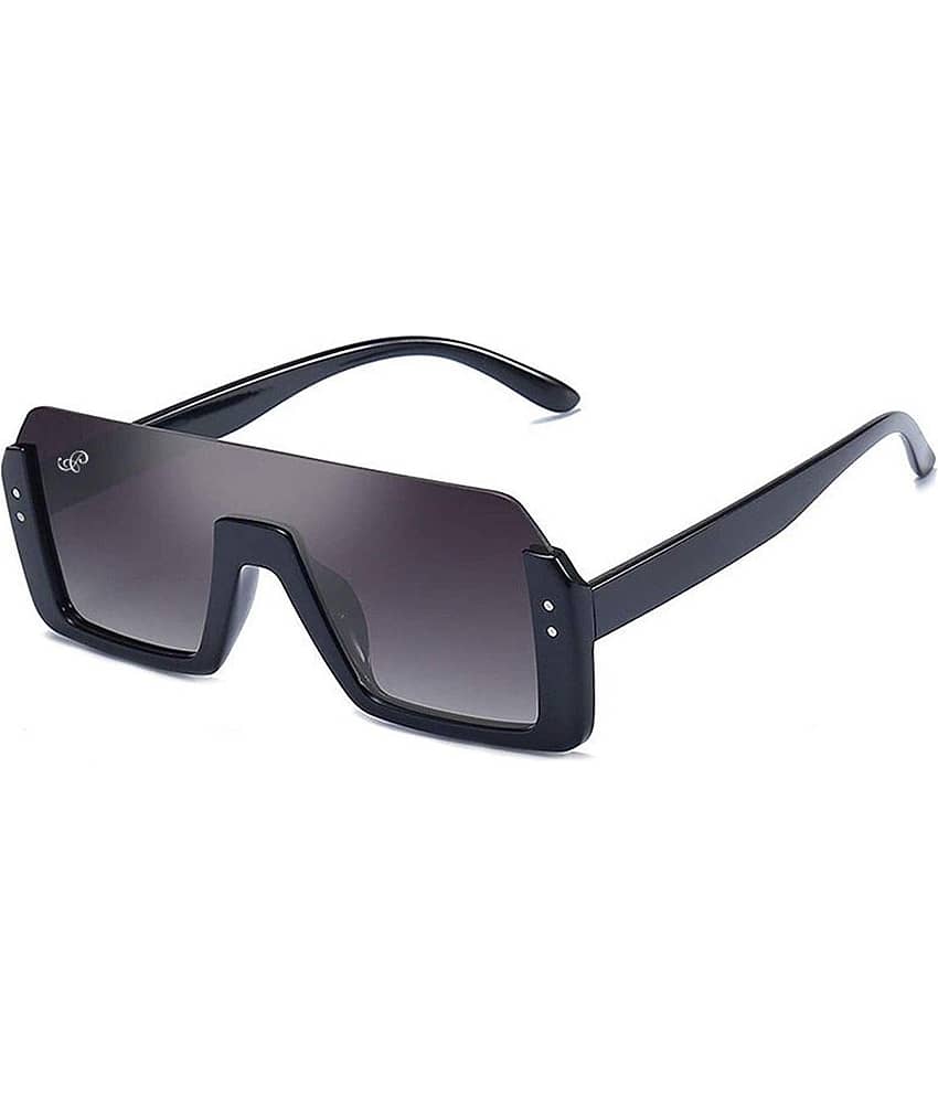PIRASO Black Square Sunglasses ( Pack of 1 )