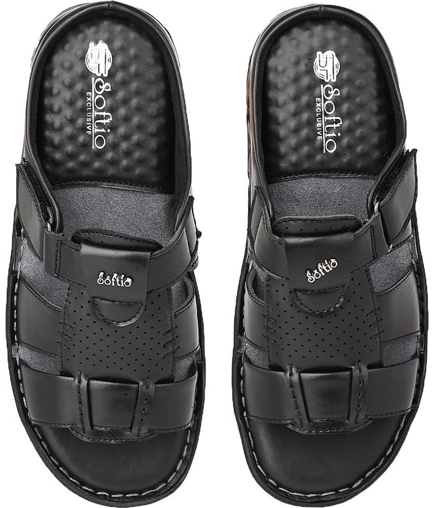 softio - Black Men's Daily Slipper