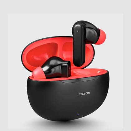 Order TecSox Pulse 611 Bluetooth Earbuds | Deep Bass | Under ₹1000 Order TecSox Pulse 611 Bluetooth Earbuds | Deep Bass | Under ₹1000 - Black