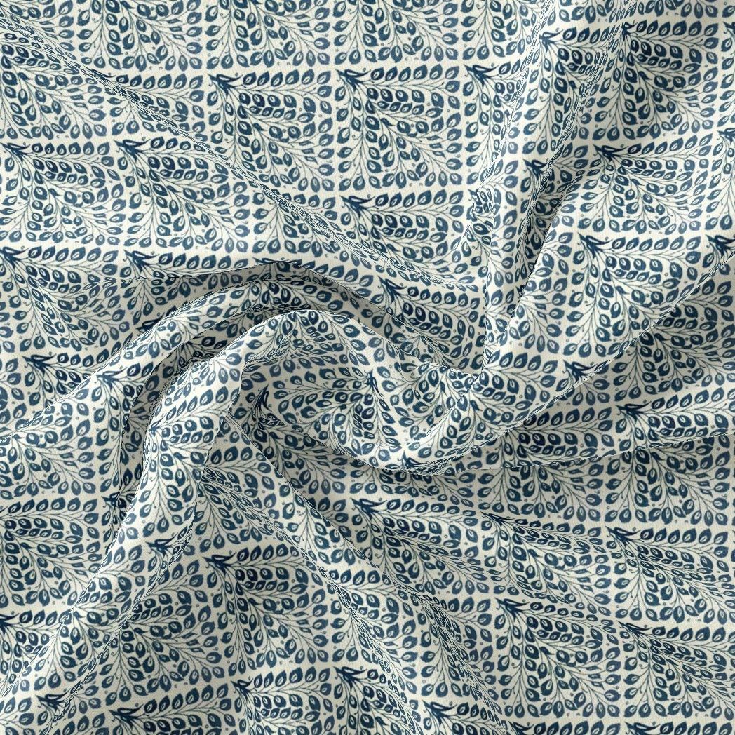 Morpich Block Digital Printed Fabric  - Pure Cotton