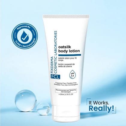 FCL Oatsilk Body Lotion – Enriched with Oat Silk for Deep Moisture & Soothing Care-200ml