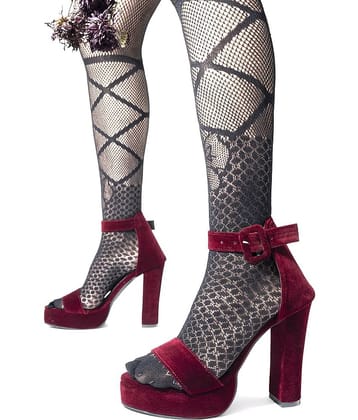 Shoetopia Black Women's Sandal Heels