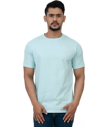 Cotstyle Pack of 1 Cotton Regular Fit Men's T-Shirt ( Sky Blue )