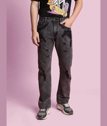 Bene Kleed Men Relaxed Fit Low Distress Heavy Fade Jeans