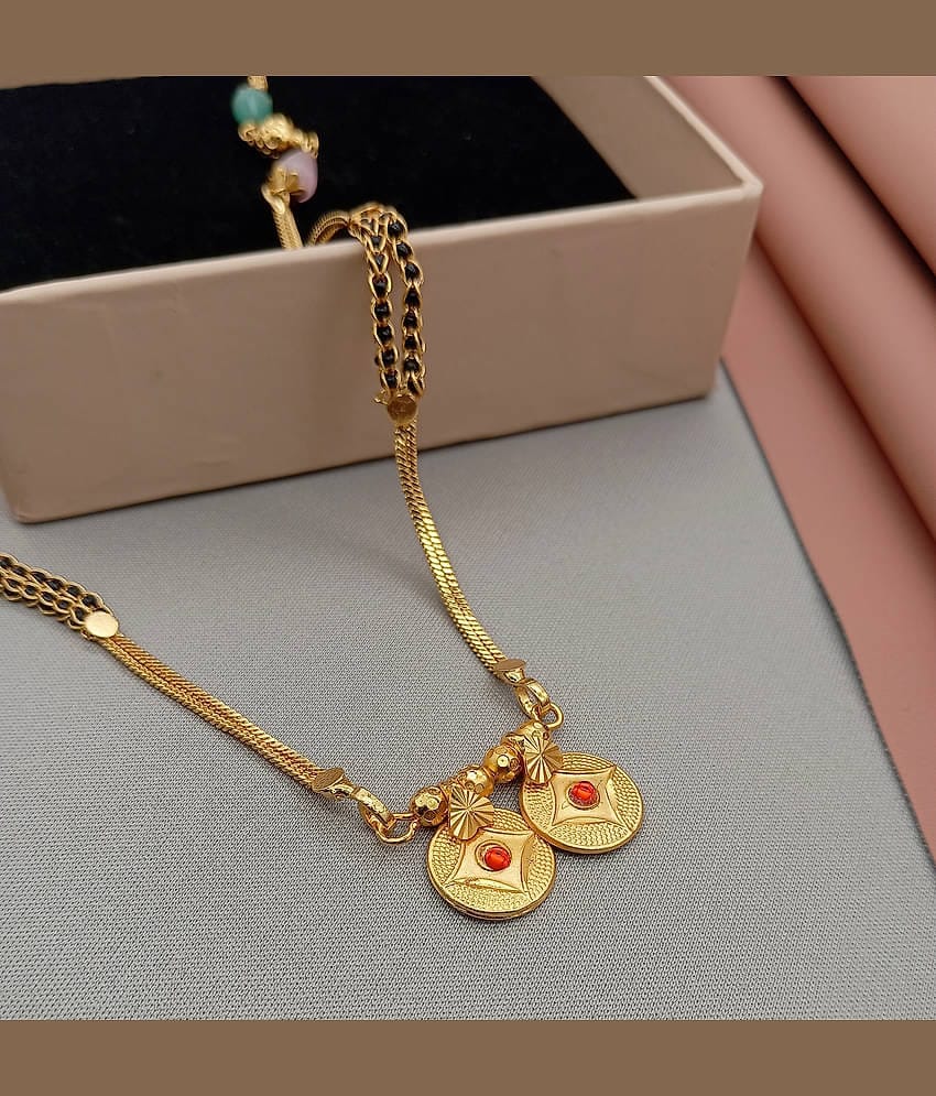 SHANKHRAJ MA LL Golden Mangalsutra ( Pack of 1 )