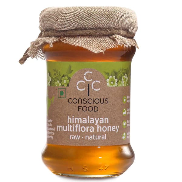 Conscious Food Himalayan Multiflora Honey Raw Natural -200 Gms