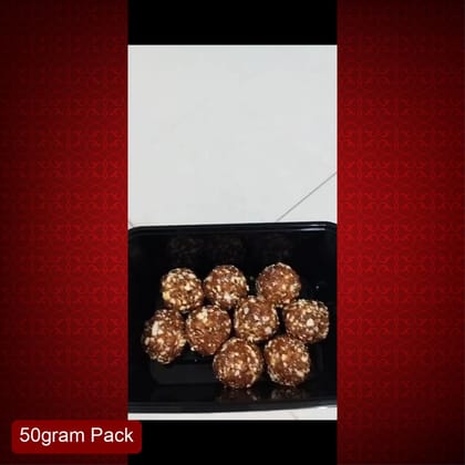 Aaswad Caterers Dink Dryfruit Ladu (50g) | Premium Edible Gum & Roasted Nuts
