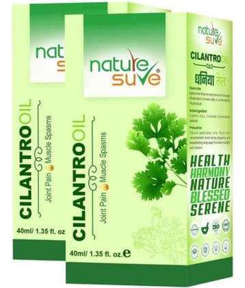 Nature Sure Cilantro Dhania Oil For Joint Pain Oil 80 Ml Pack of 2