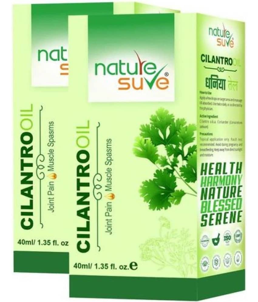 Nature Sure Cilantro Dhania Oil For Joint Pain Oil 80 Ml Pack of 2