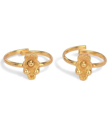 AanyaCentric Gold Toe Rings ( Pack of 1 )
