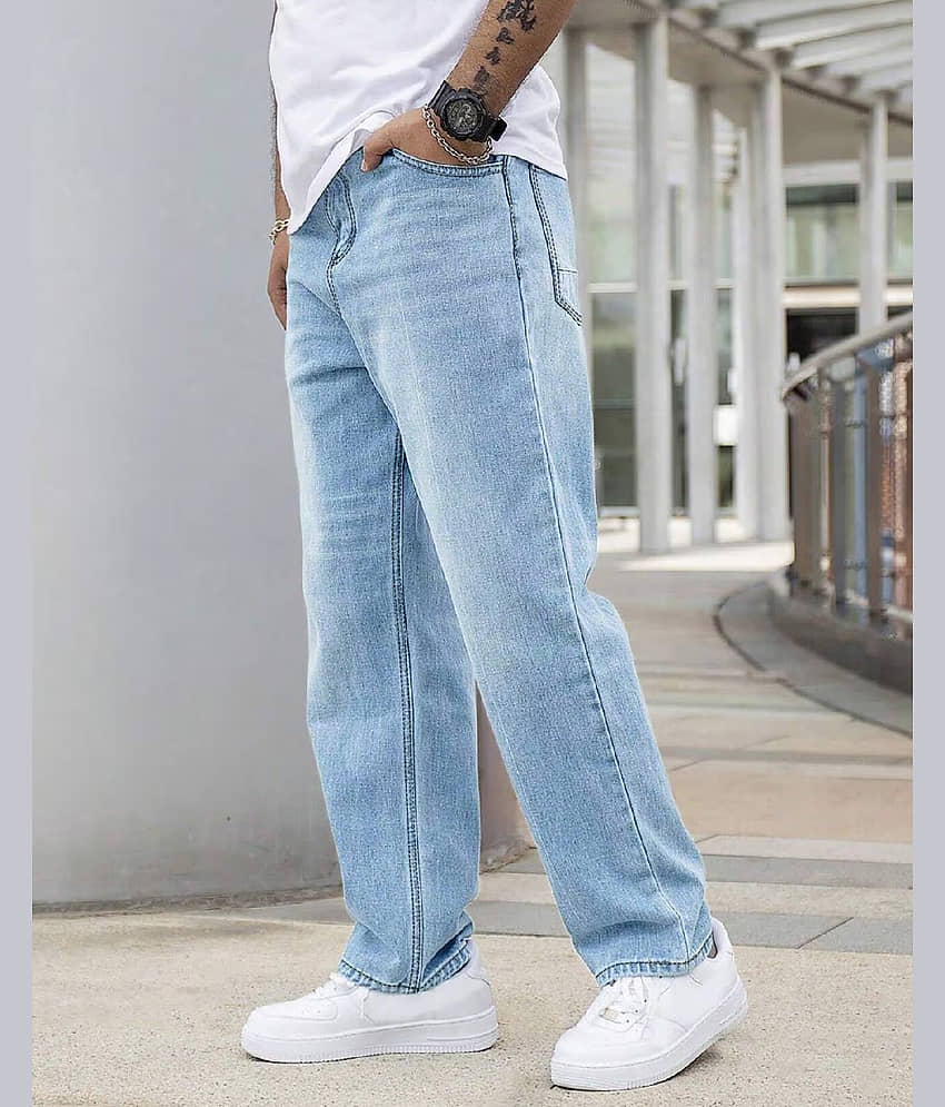 Eyebogler Relaxed Faded Men's Jeans - Blue ( Pack of 1 )