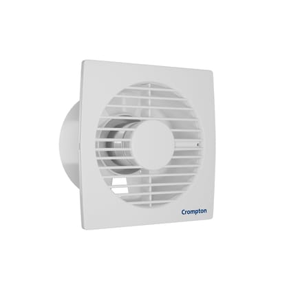 Crompton Axial Air High-Speed Plastic Exhaust, Ventilation Fan 150 mm, 6 Inches -  White