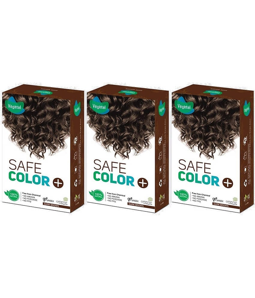 Vegetal Natural Semi Permanent Hair Color 100 g Dark Brown