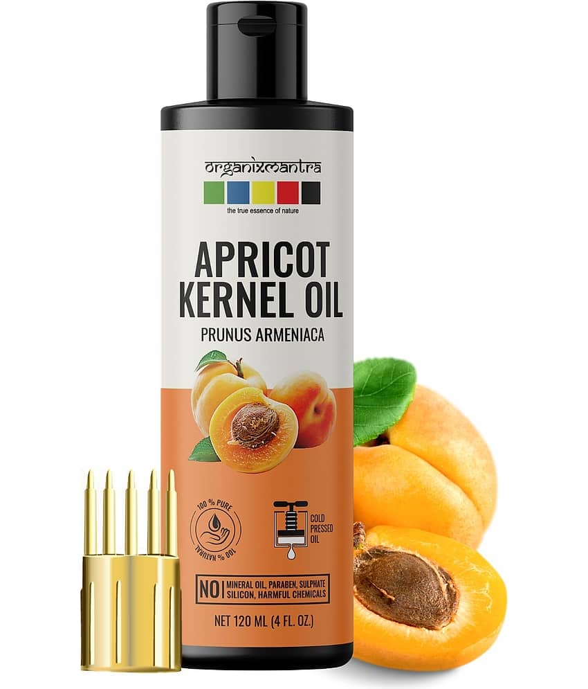 Organix Mantra Apricot Kernel Oil, 100% Pure, Natural & Cold Pressed Organic Oil, 120ML