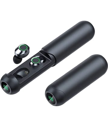 VERONIC BQ40 PULL OUT Design Bluetooth True Wireless (TWS) In Ear 24 Hours Playback Low Latency IPX4(Splash & Sweat Proof) Black