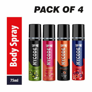 Forever Bliss mycode Kiss me ,flirty,sexy boy  crazy girl Long Lasting Freshness Deodorant Perfume Body Spray  ( 75ml4)