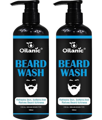 Oilanic Nutmeg Oil Beard Wash 100 mL Pack of 2