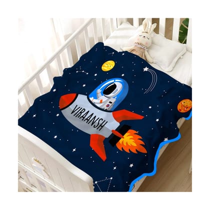 Perosnalised Cotton Blankets for Kids --Toddler (30W" x 39H")