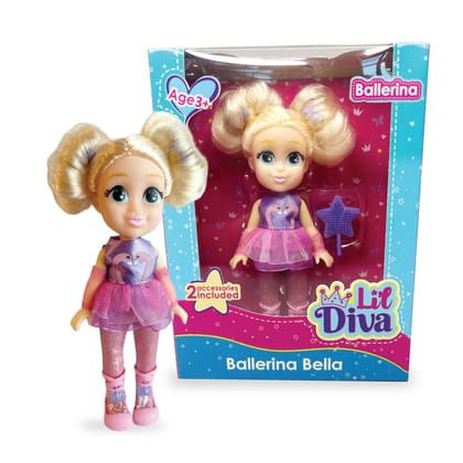 Li'l Diva Ballerina-Bella, 6 Inch Doll