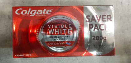 Colgate visible white saver pack 2*100 g 