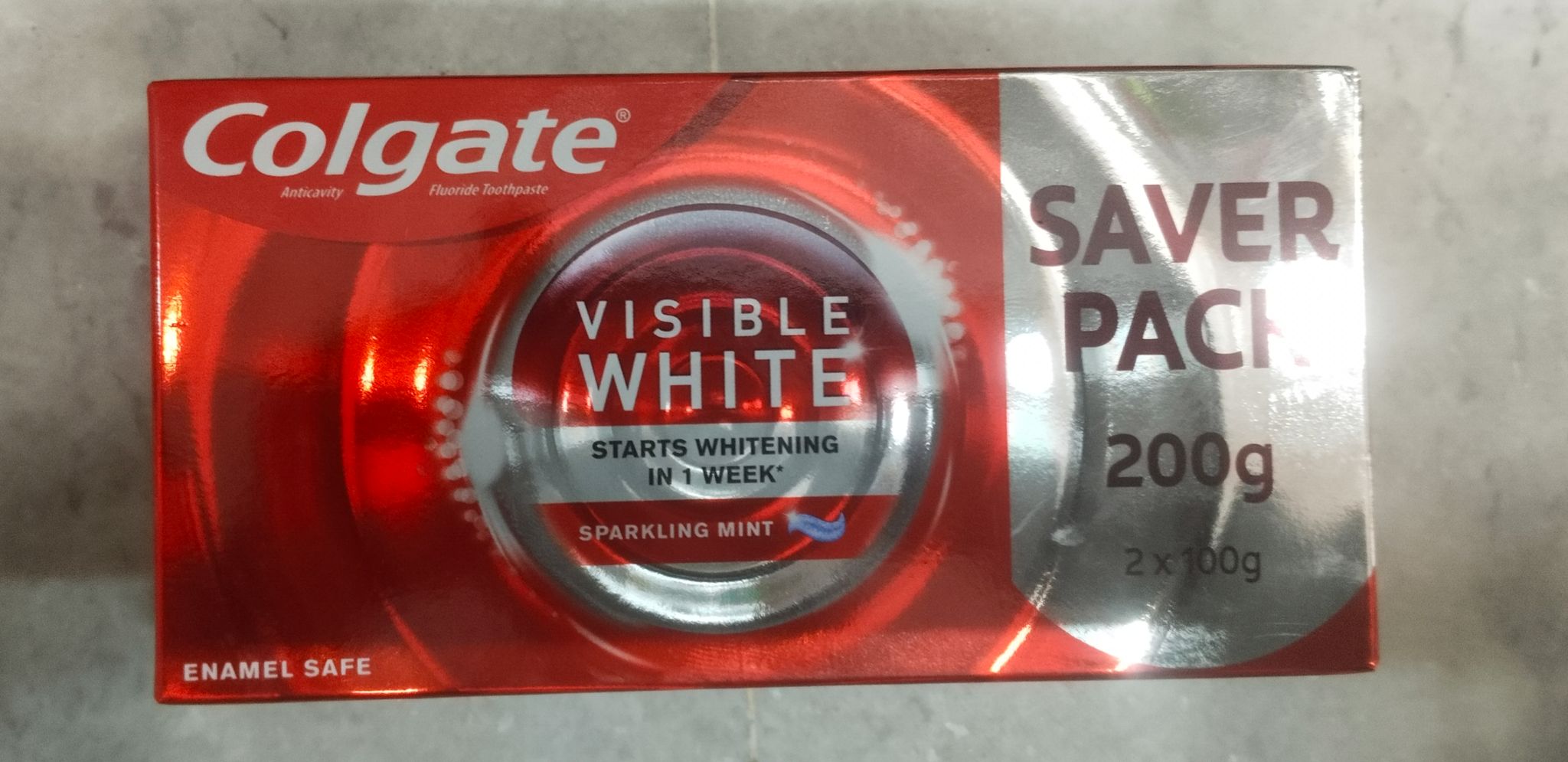 Colgate visible white saver pack 2*100 g 