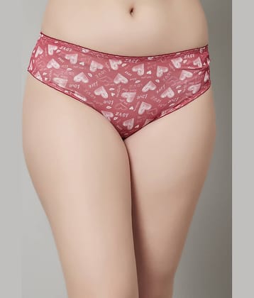 PrettyCat Polyester Printed Women's Bikini ( Red )