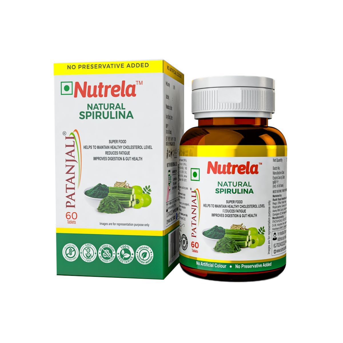 NUTRELA SPIRULINA NATURAL 60 TAB.