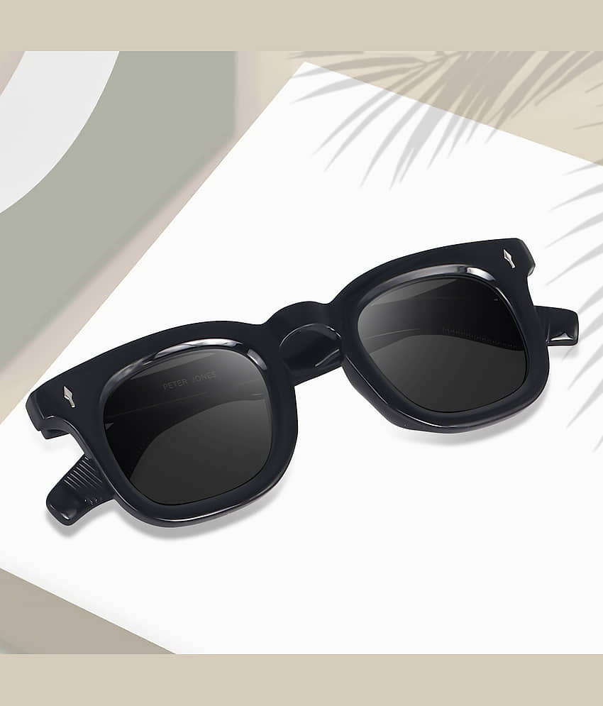 Peter Jones Black Square Sunglasses ( Pack of 1 )
