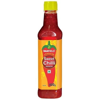 Weikfield Sweet Chilli Sauce - Delicious Sauce Or Dip, Authentic Taste, 100% Vegetarian, 400 g Bottle