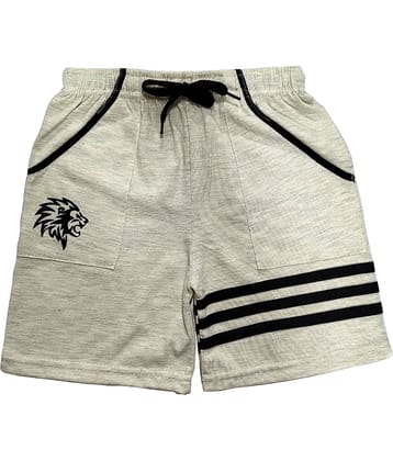 atlans Pack of 1 Cotton Blend Shorts For Boys ( Gray )