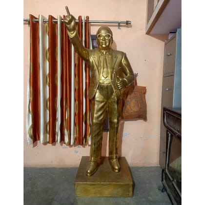 Brass Showpiece Ambedker Ji Statue - Elegant Home Decor Showpiece, Height : 66 Inch (BSMAS327 P)