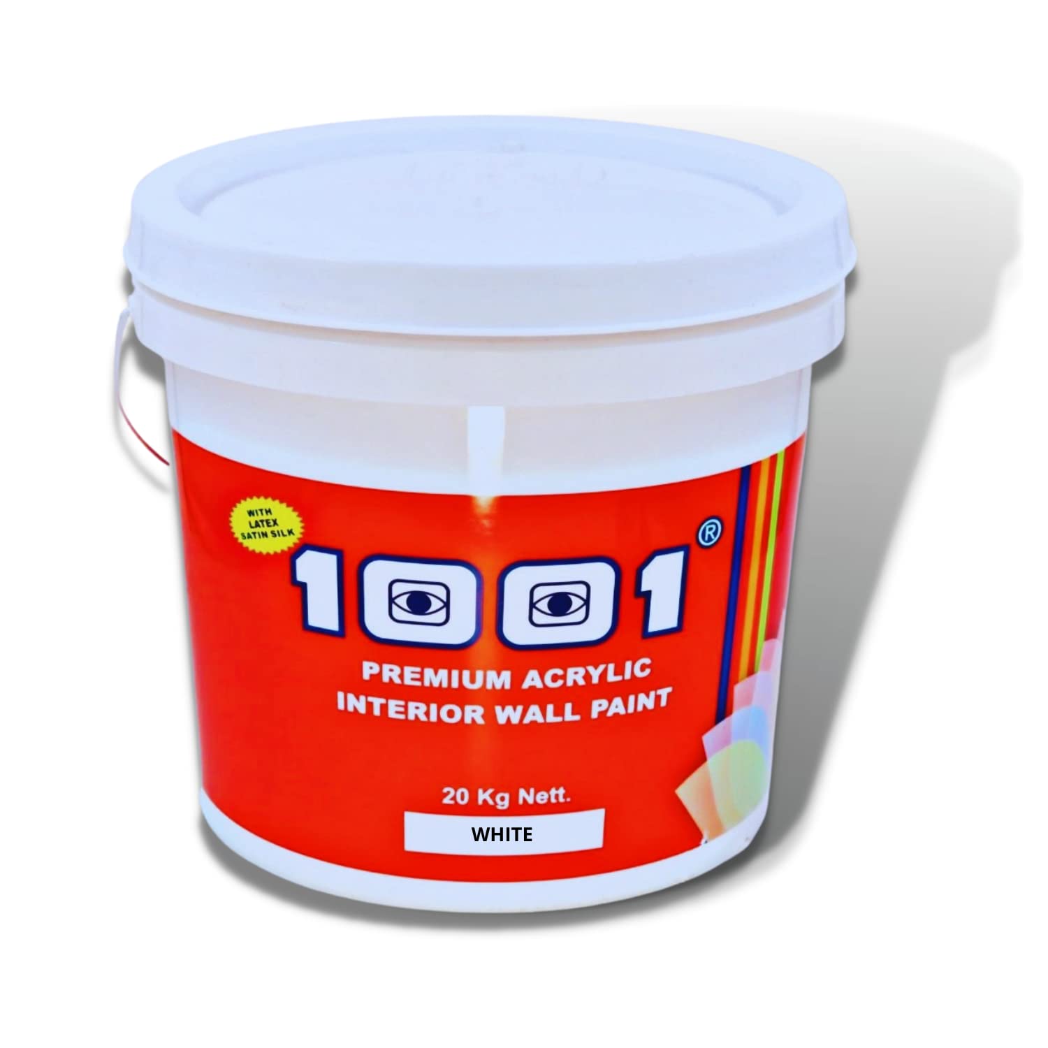1001 Premium Acrylic Interior Wall Paint | Eco-Friendly | Odour free | Non-inflammable | With Latex Satin Silk Finish | Pure Acrylic Paint |