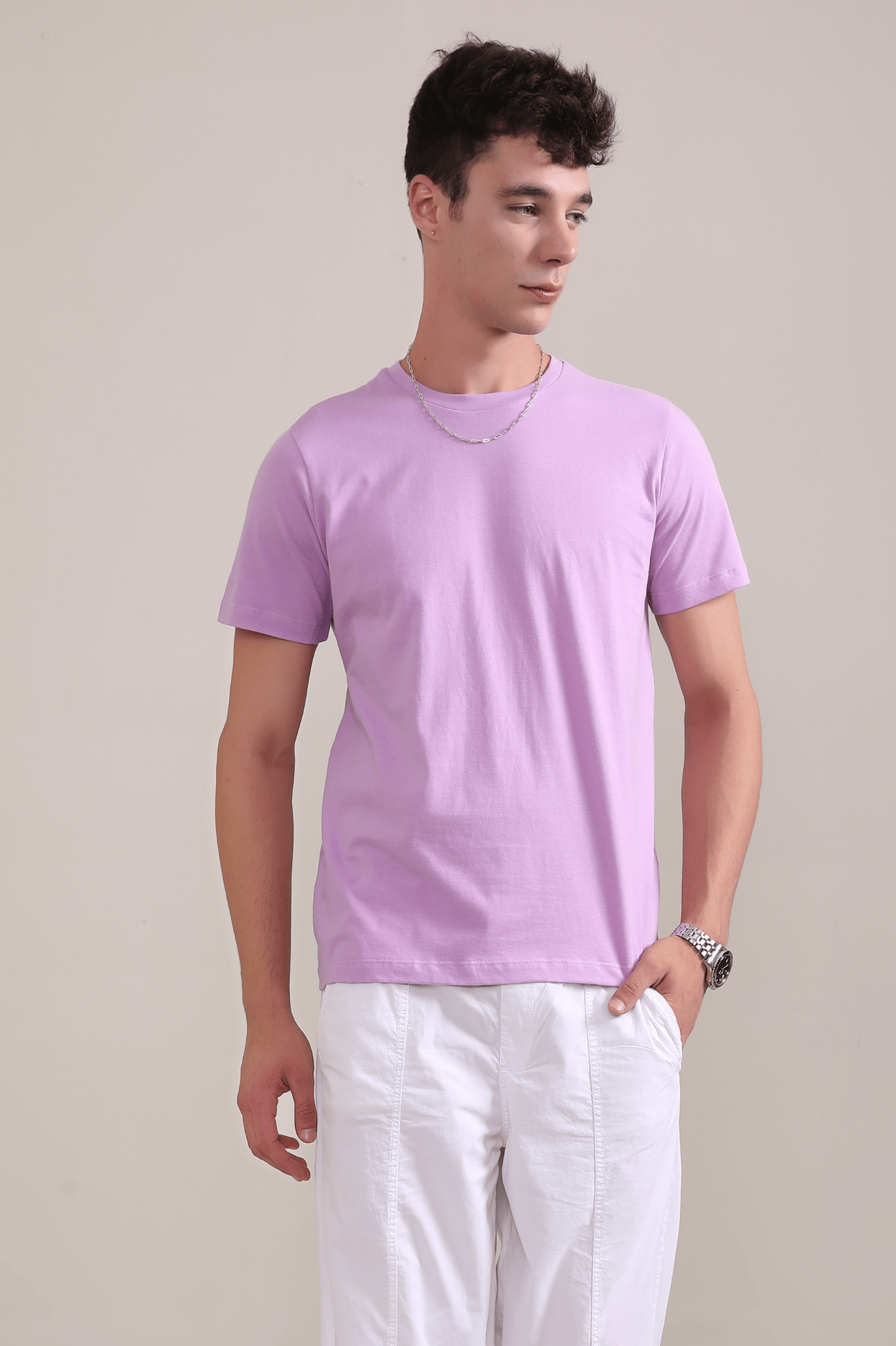 Lavender - Short sleeve t-shirt-XS