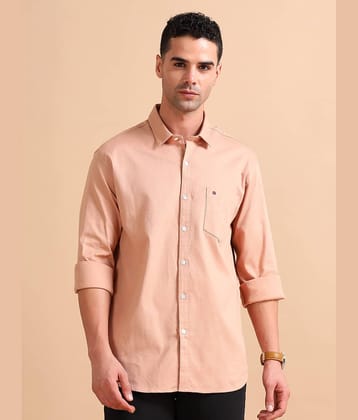 Cool Colors 100% Cotton Slim Fit Solids Full Sleeves Men's Casual Shirt - Green ( Pack of 1 )