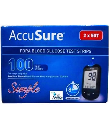 ACCUSURE Simple (2X50) Strips 100 Test Strips