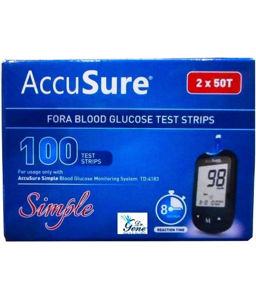 ACCUSURE Simple (2X50) Strips 100 Test Strips