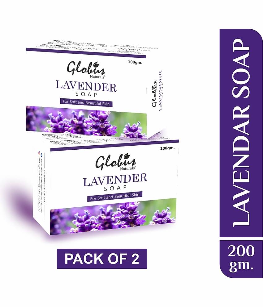 Globus Naturals Lavender Soap, 100gm (Pack of 2)