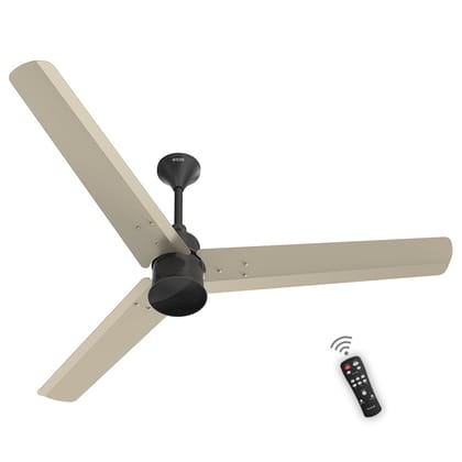 Polycab Silencio Mini 1200mm 5-Star BLDC, Remote Ceiling fan for home| 55% Energy Saving, 100% Copper, High Speed, 25 Speed Setting, Reversable & Timer | 4-yr Warranty【Pearl Beige】