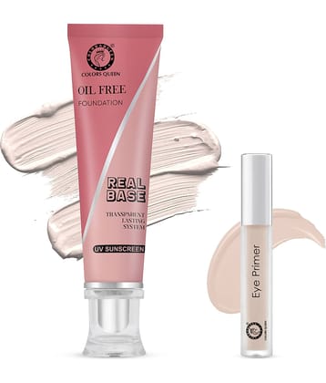 Colors Queen Real Base Oil Free Waterproof Foundation Matte Finish Foundation with Color Corrector
