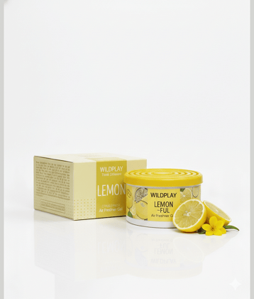 Wildplay Lemon Gel Air Freshener Home & Office Deodorant Gels for Unisex 120 gm ( Pack of 1 )