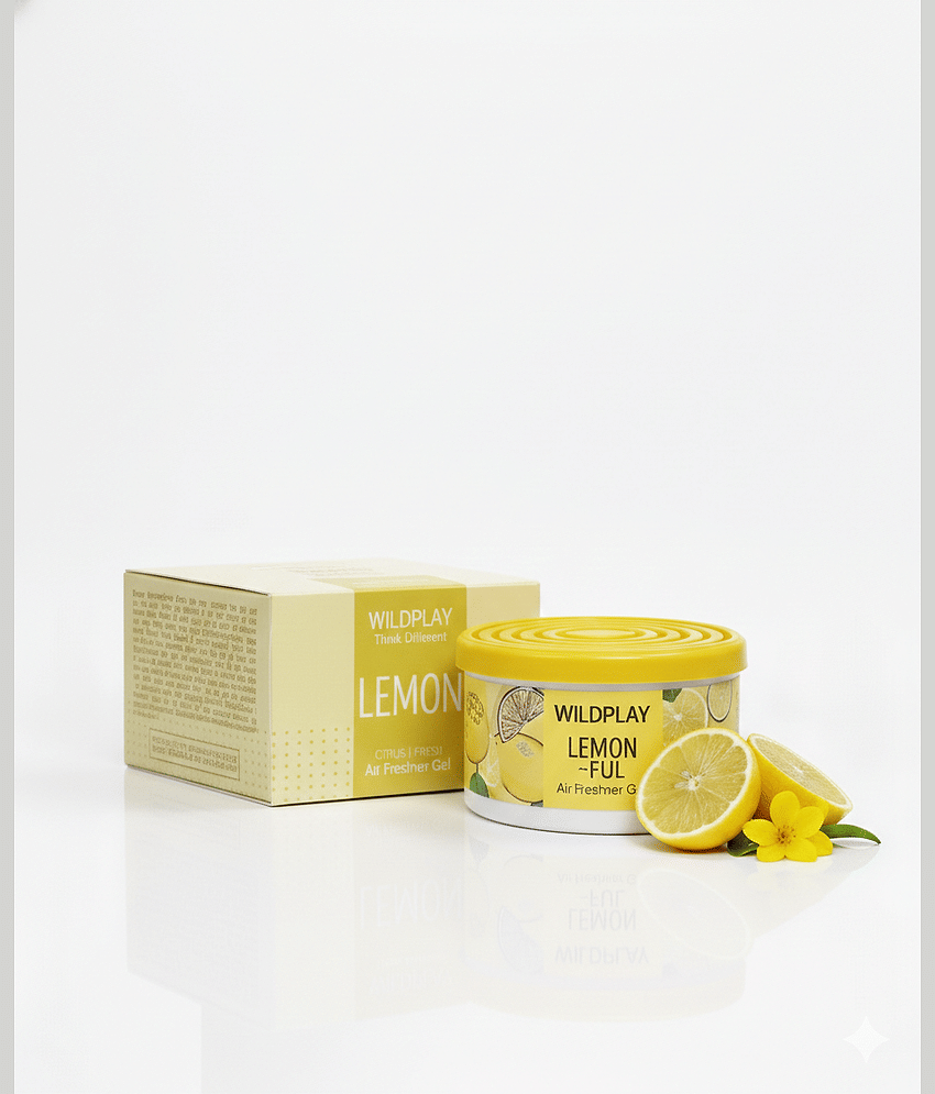 Wildplay Lemon Gel Air Freshener Home & Office Deodorant Gels for Unisex 120 gm ( Pack of 1 )