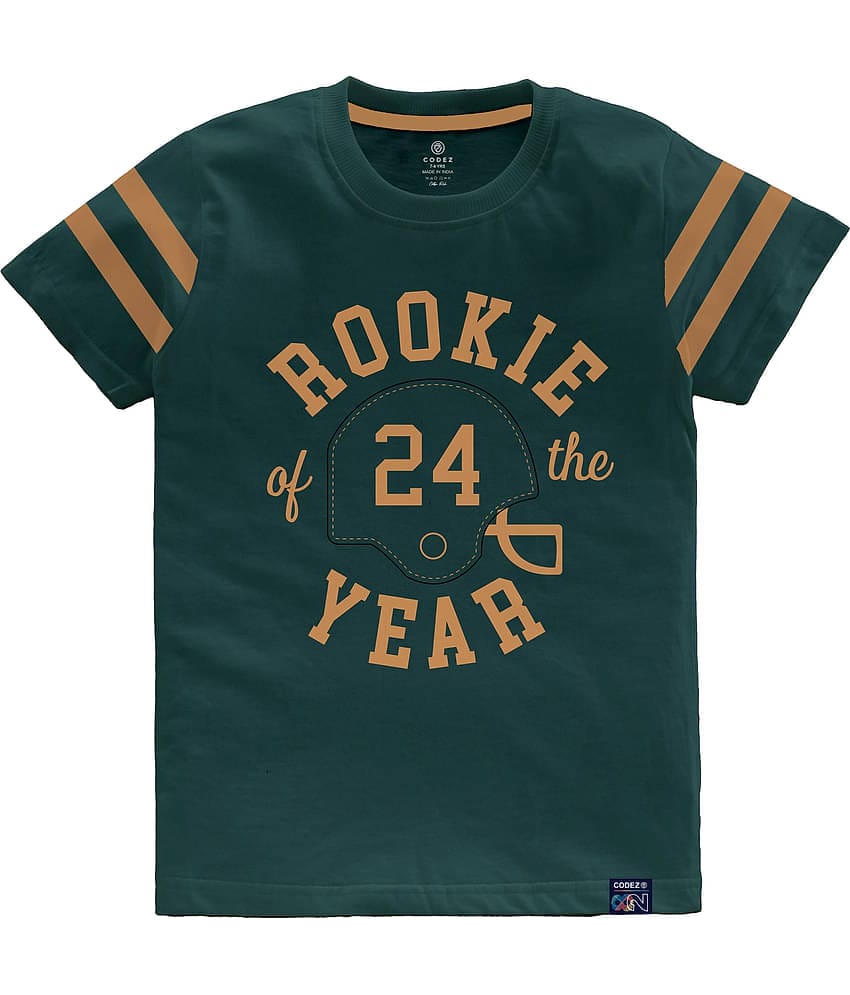 CODEZ Pack of 2 Boys Cotton Blend T-Shirt ( Green )