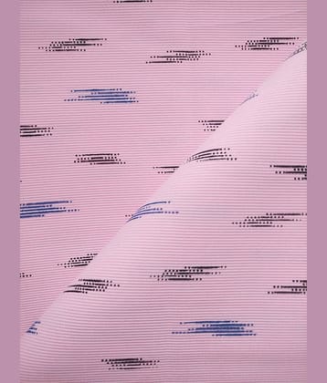 Makhanchor Pink 100 Percent Cotton Unstitched Shirt pc Single