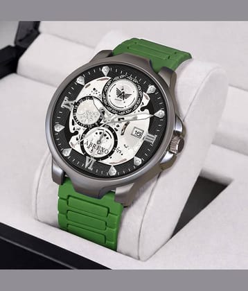 Abrexo Green Silicon Analog Men's Watch