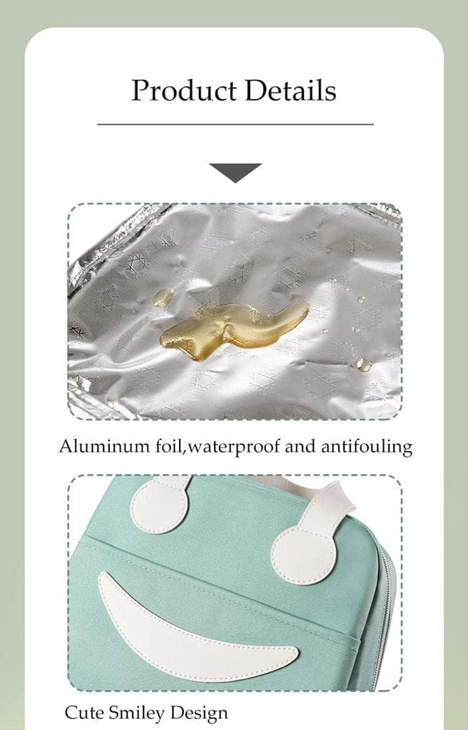 Happy Face Insulated Lunch Bag - Stylish & Functional!