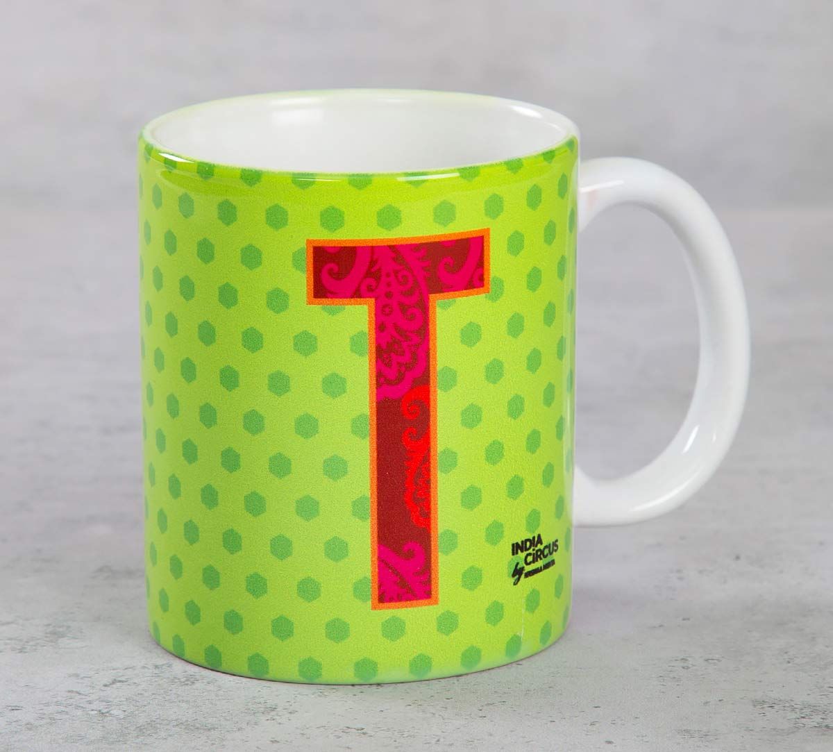 India Circus Topnotch Alphabet T Coffee Mug