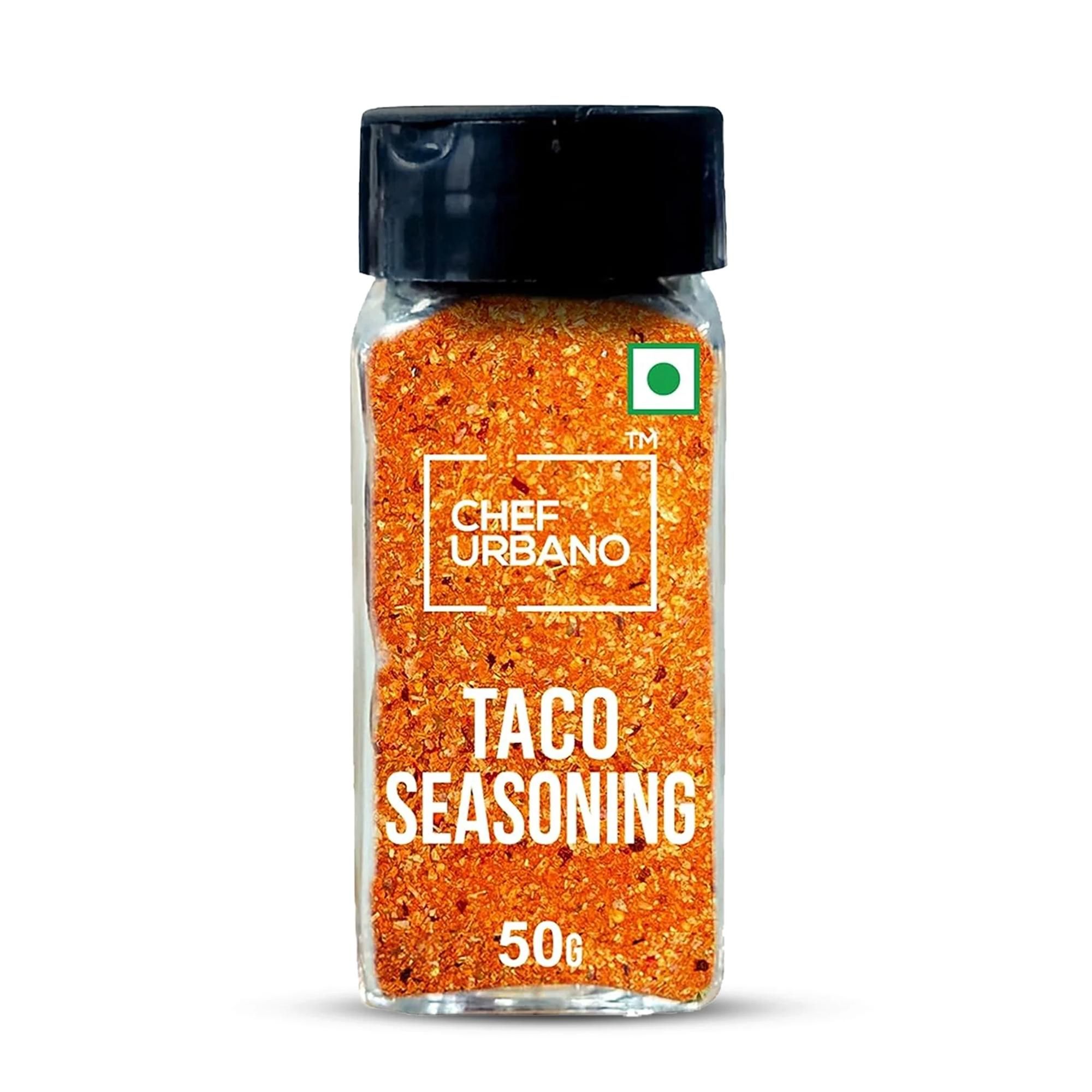 Chef Urbano Spice Mixes Taco Seasoning Sprinkler 50 Gms (MRP: Rs. 140/-)