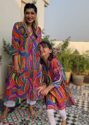 Holi print Kurta for Girls, Women | Rangeela-0-6m