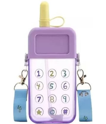 Jellify - Multicolour School Water Bottle 350 mL mL ( Set of 1 )